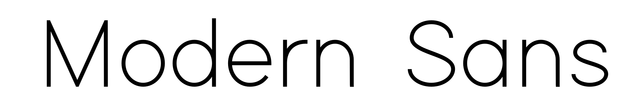 Modern Sans